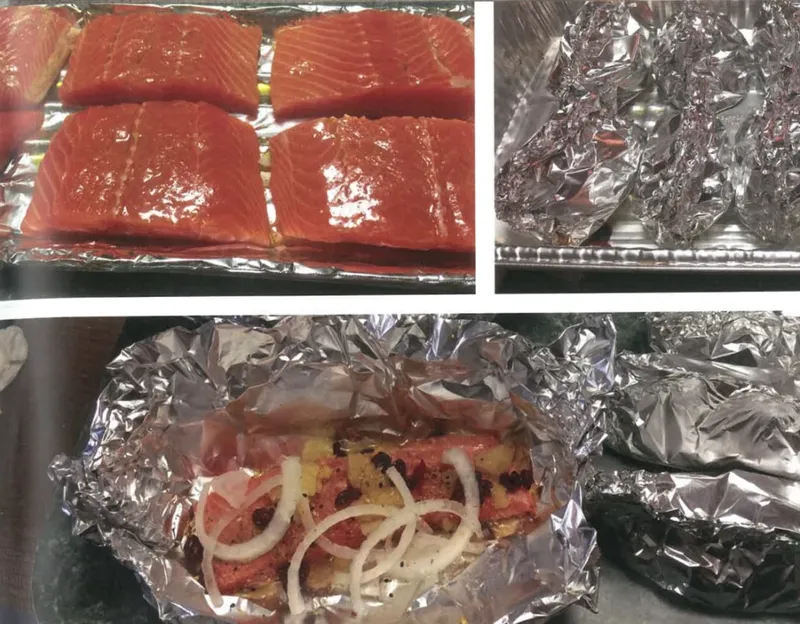 Steamed Salmon Steaks